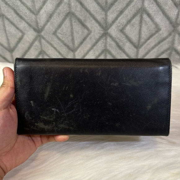 DUNHILL leather long wallet in black - Picture 4 of 17